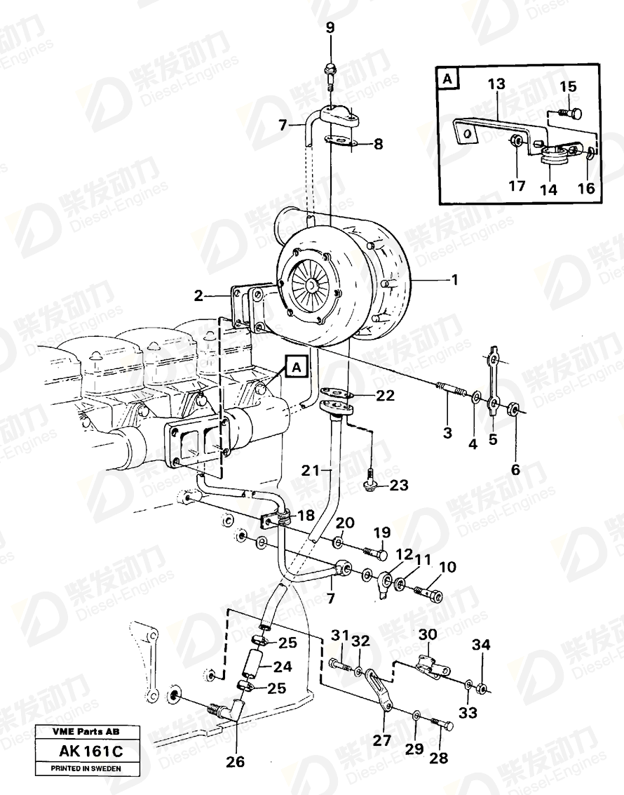 VOLVO Stud 478345 Drawing