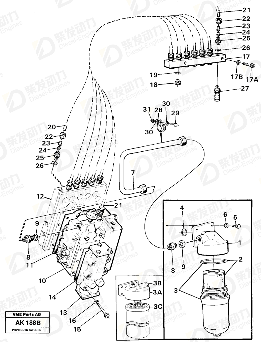 VOLVO Filter 4881700 Drawing