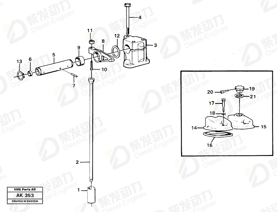 VOLVO Flange screw 423331 Drawing