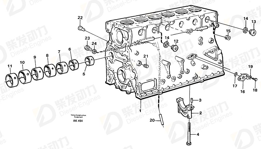 VOLVO Flange screw 423444 Drawing