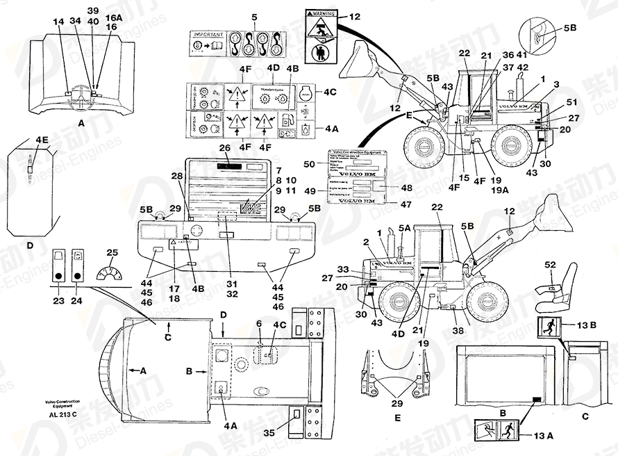 VOLVO Decal 11026812 Drawing