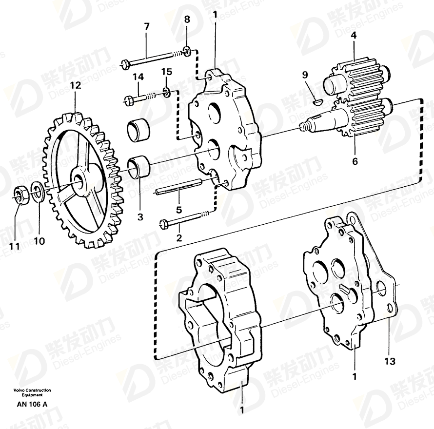 VOLVO Hexagon nut 150137 Drawing