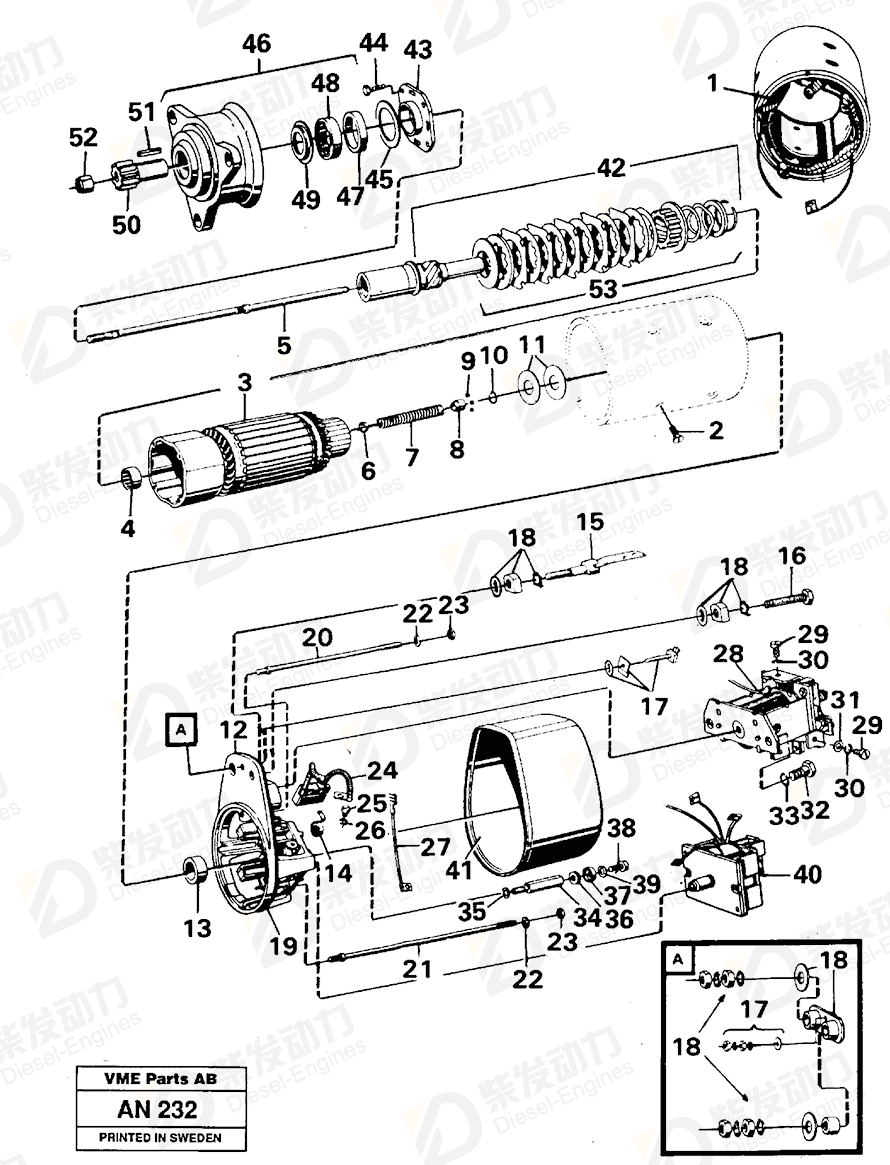 VOLVO Bearing shield 11701355 Drawing