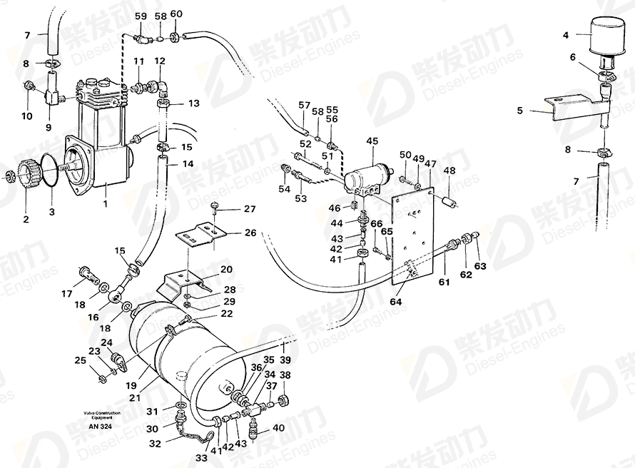 VOLVO Plug 7016325 Drawing