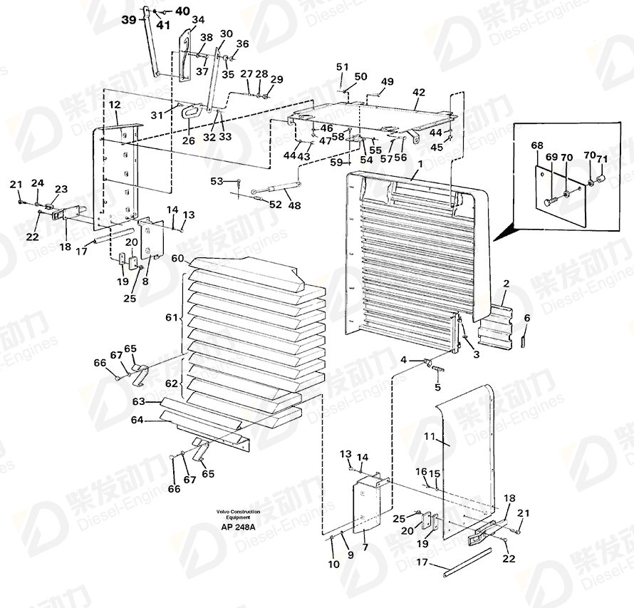VOLVO Expanding nut 930761 Drawing VOLVO Expanding nut 930761 Drawing