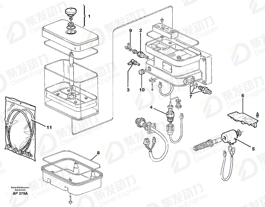 VOLVO Strainer 11707827 Drawing