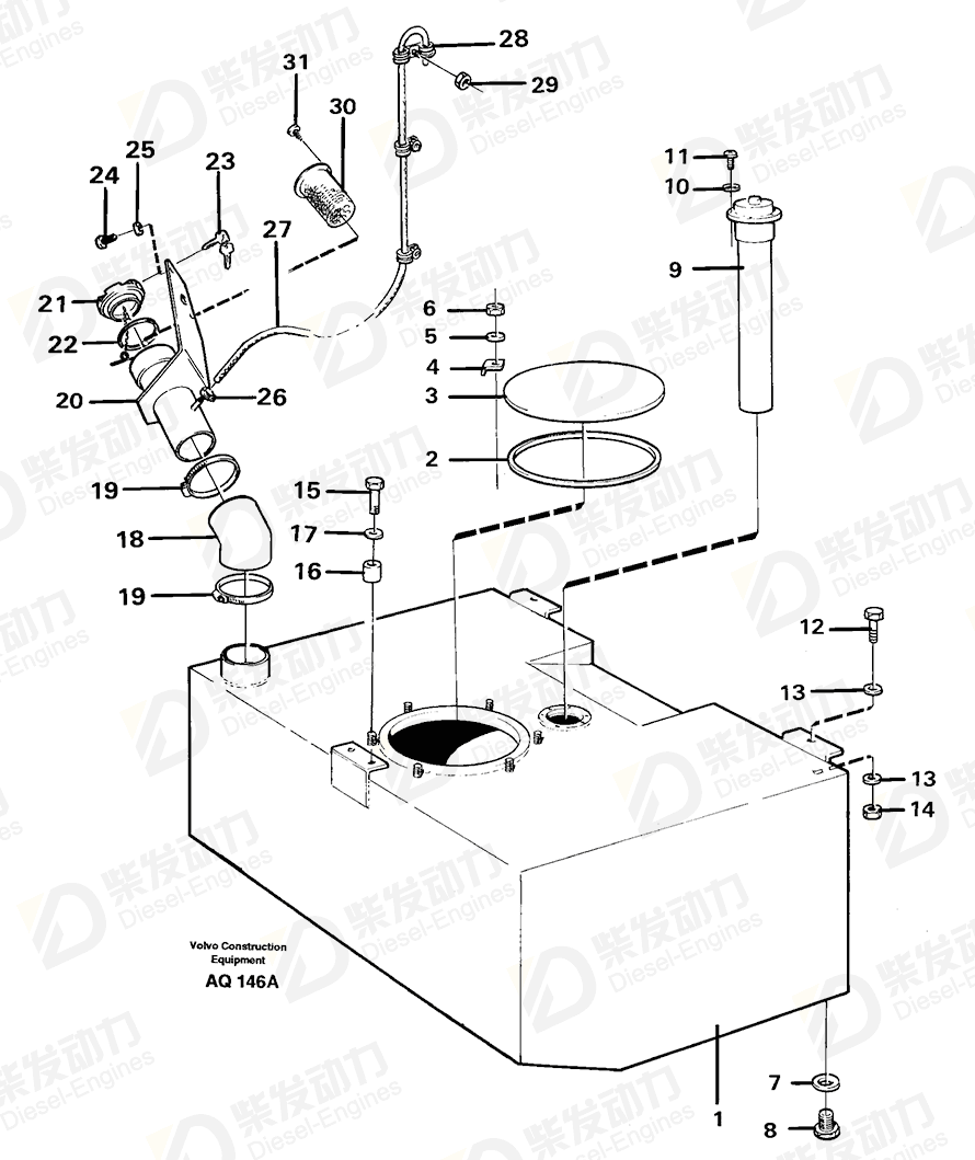 VOLVO Cross recessed screw 955126 Drawing VOLVO Cross recessed screw 955126 Drawing