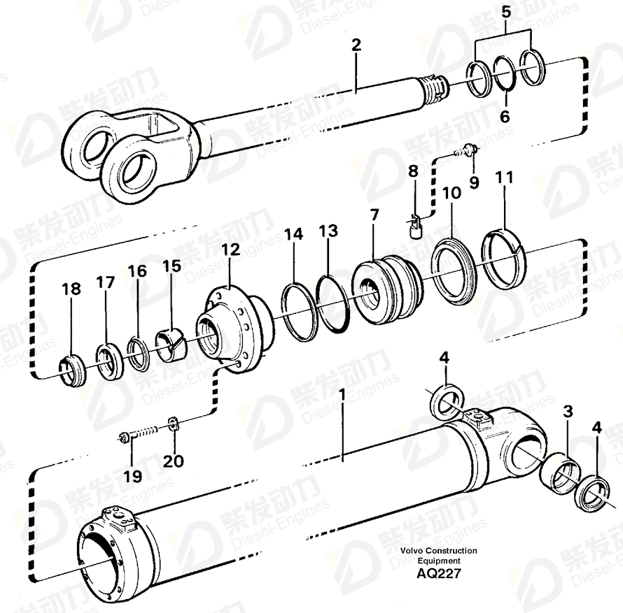 VOLVO O-ring 925034 Drawing