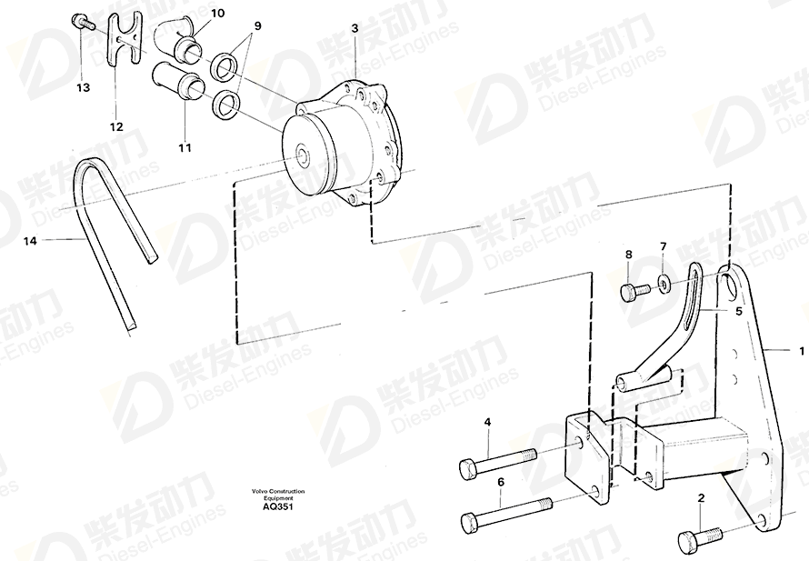 VOLVO Tube End 11030746 Drawing