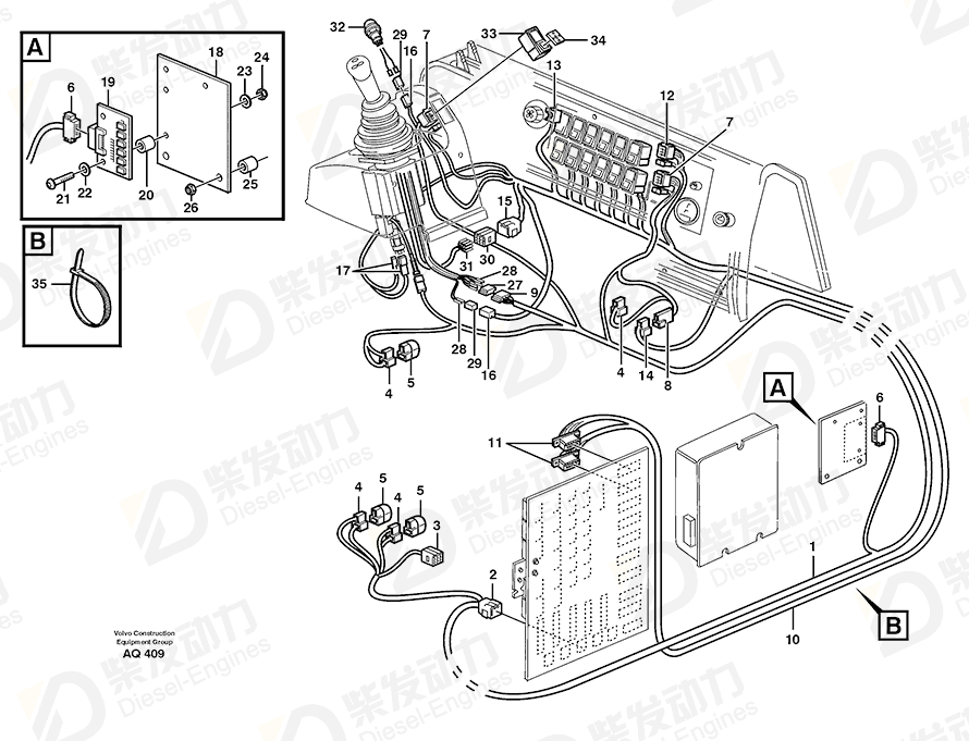 VOLVO Housing 968404 Drawing