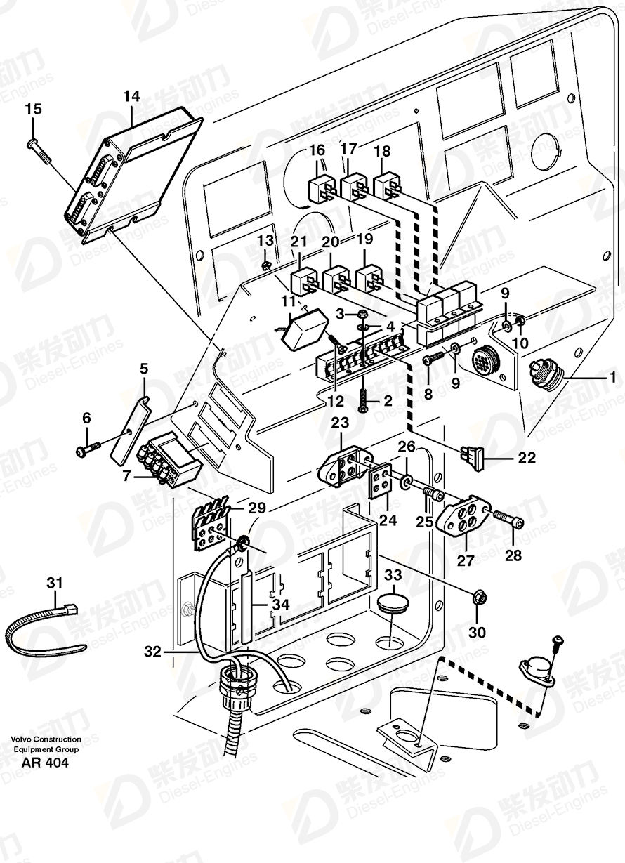 VOLVO Cross recessed sunk screw 956186 Drawing