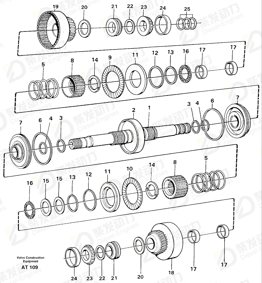 VOLVO Pressure plate 11037145 Drawing VOLVO Pressure plate 11037145 Drawing