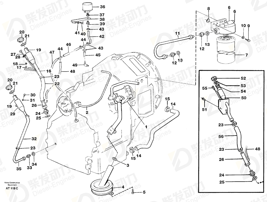 VOLVO Strainer 4718803 Drawing