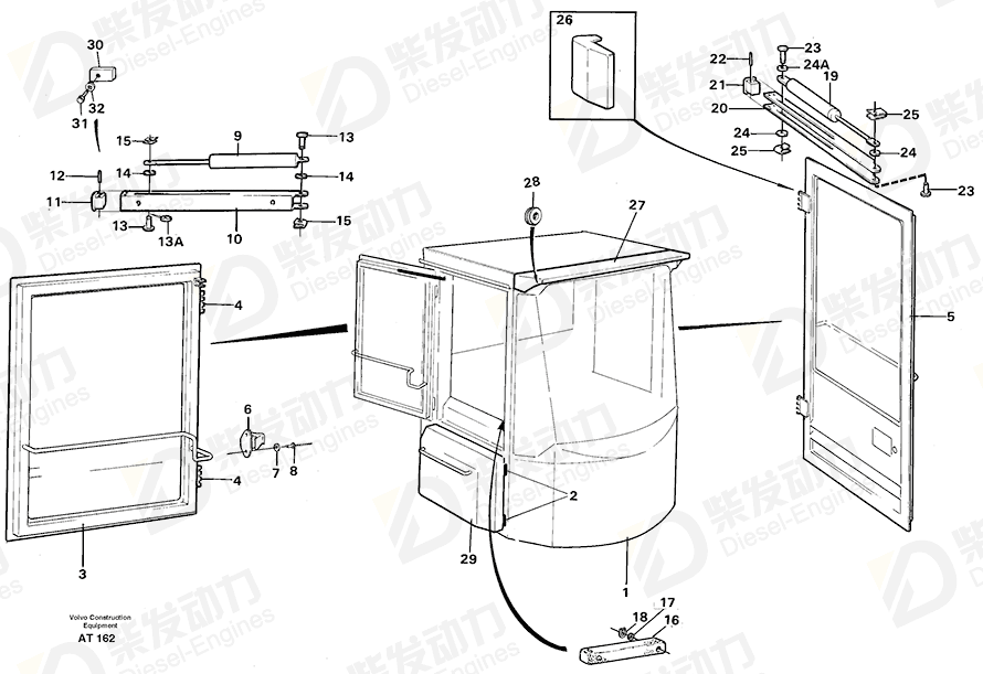 VOLVO End Piece 11005947 Drawing