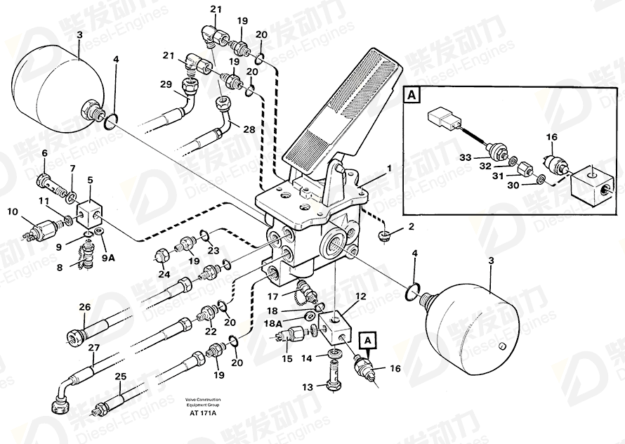 VOLVO Blind nut 4821971 Drawing