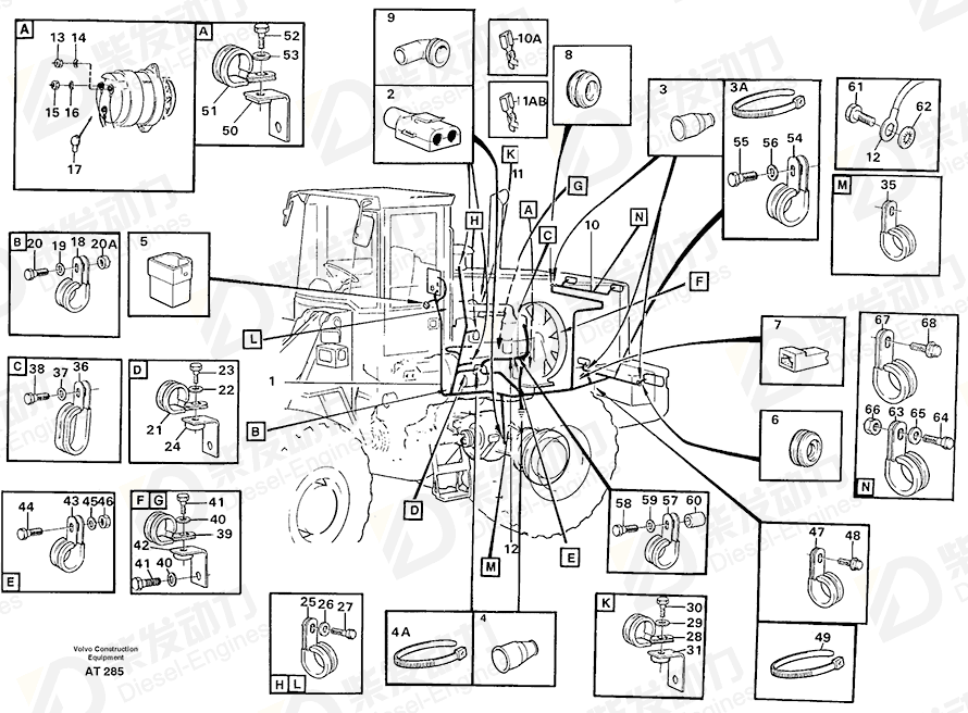 VOLVO Cable 11013510 Drawing