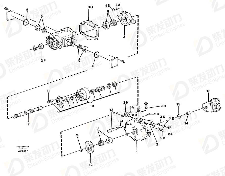 VOLVO O-ring 11704596 Drawing