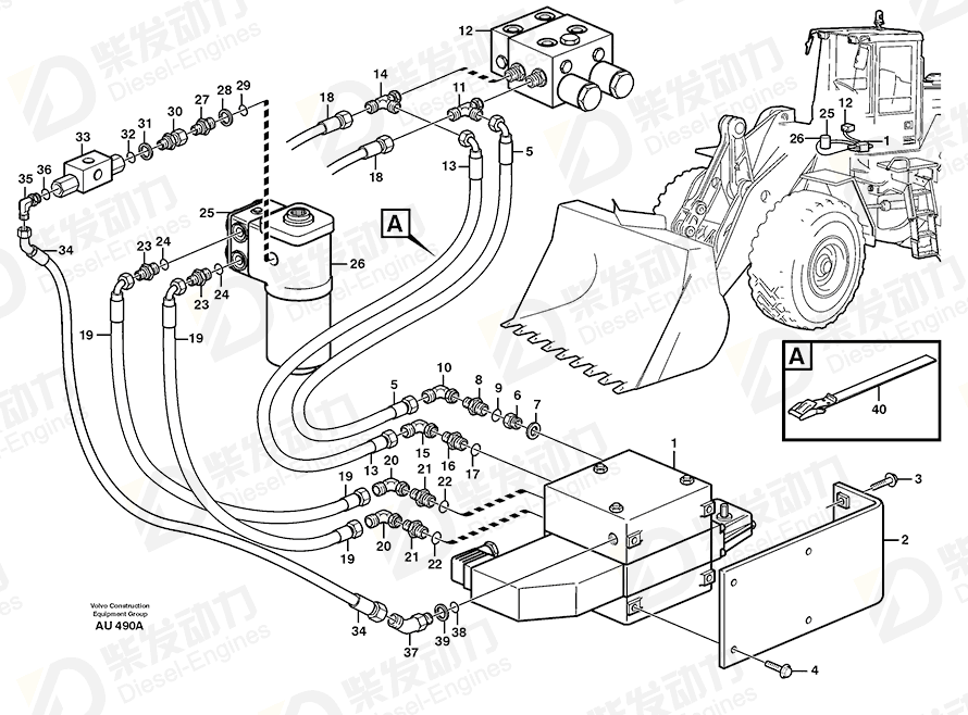 VOLVO Fitting 4931556 Drawing
