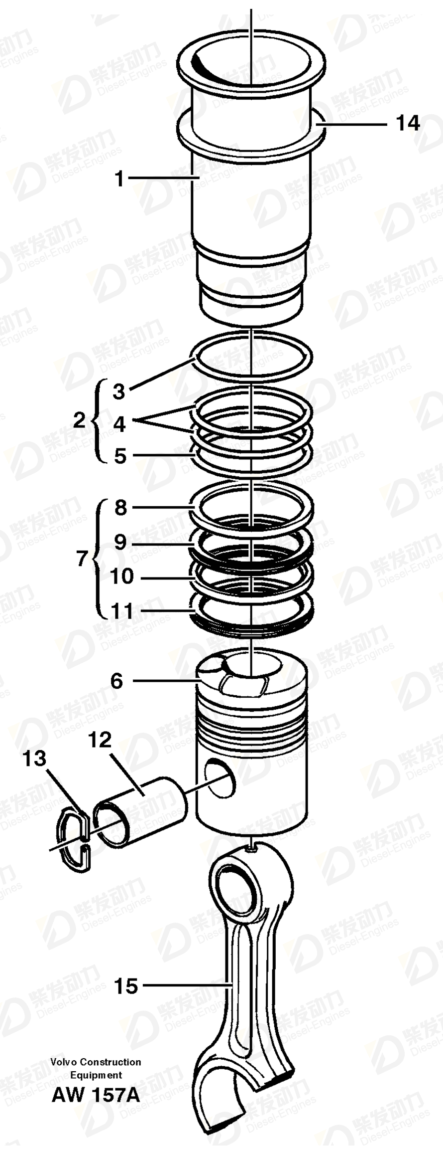 VOLVO Expanding- / oil rin 468587 Drawing