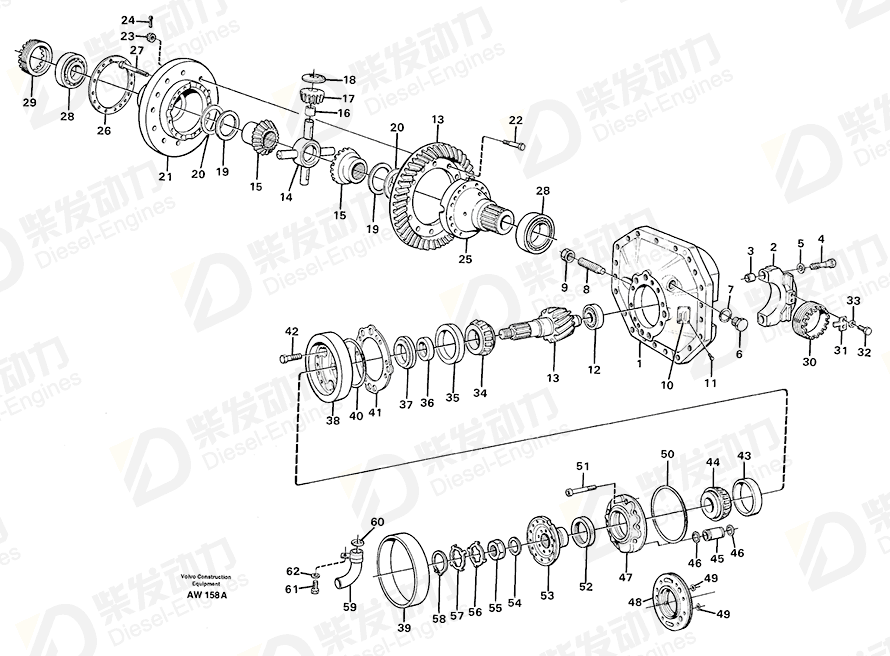 VOLVO Setting nut 1522101 Drawing VOLVO Setting nut 1522101 Drawing