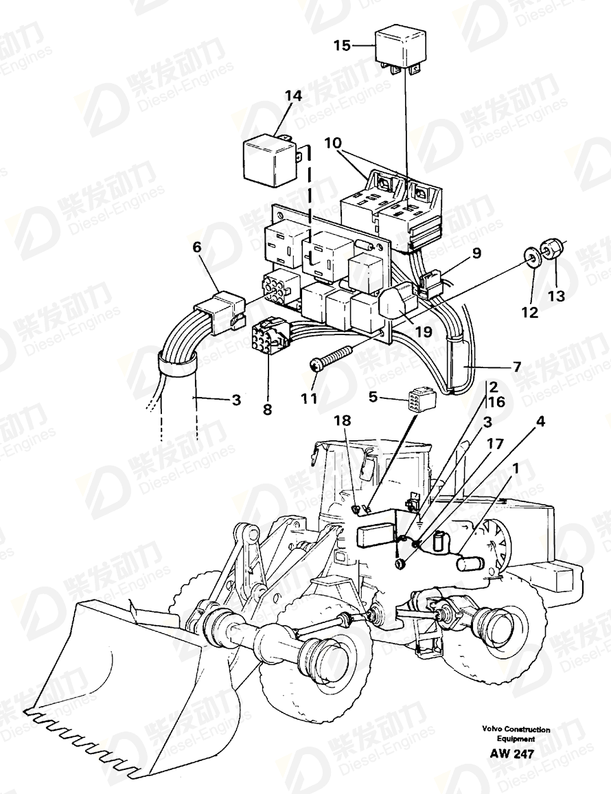 VOLVO Cable terminal 949490 Drawing