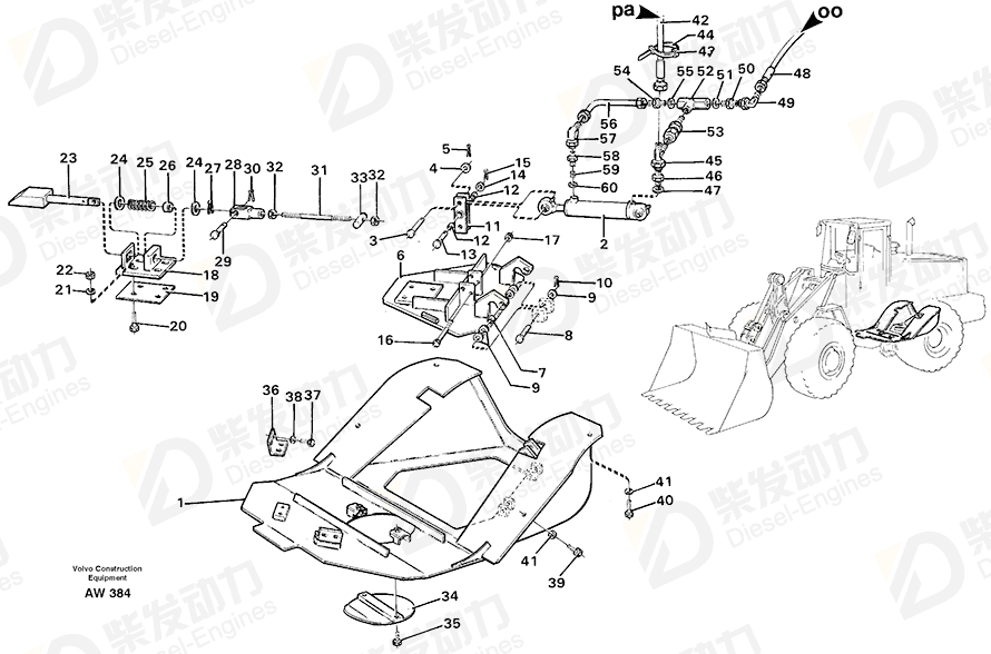 VOLVO Elbow nipple 13945357 Drawing