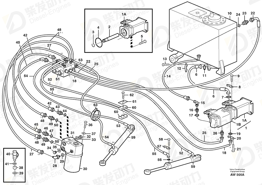 VOLVO Flange half 926891 Drawing