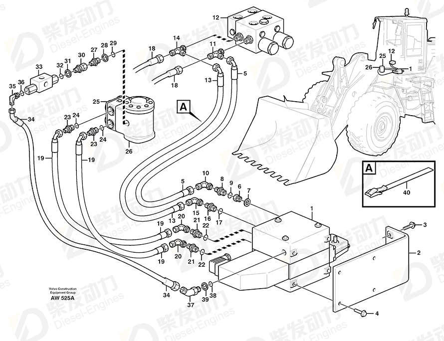 VOLVO Nipple 4880429 Drawing