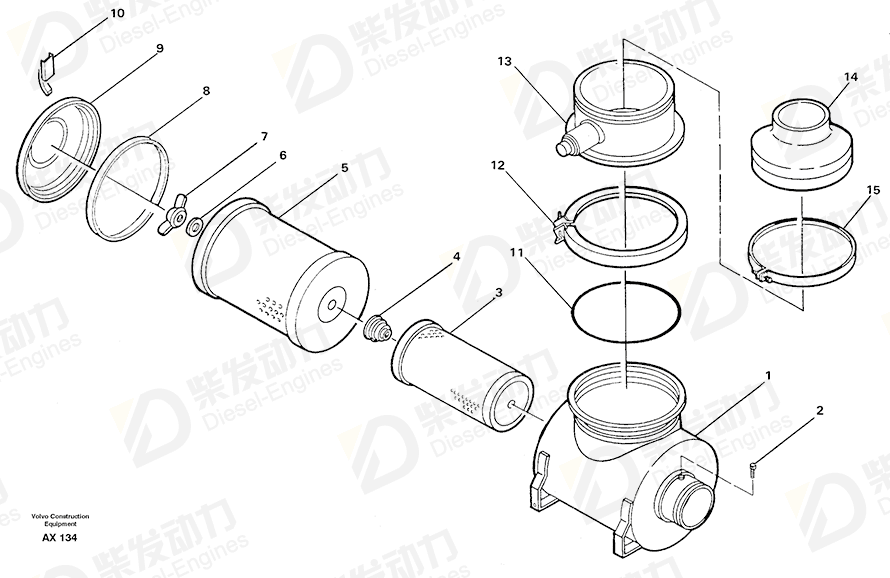 VOLVO Filter 4881175 Drawing