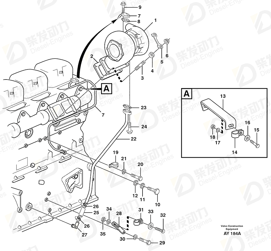 VOLVO Bracket 11031690 Drawing