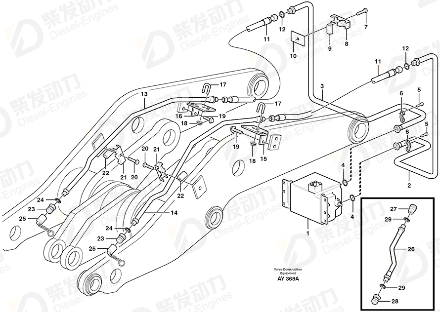 VOLVO Spacer 11130978 Drawing