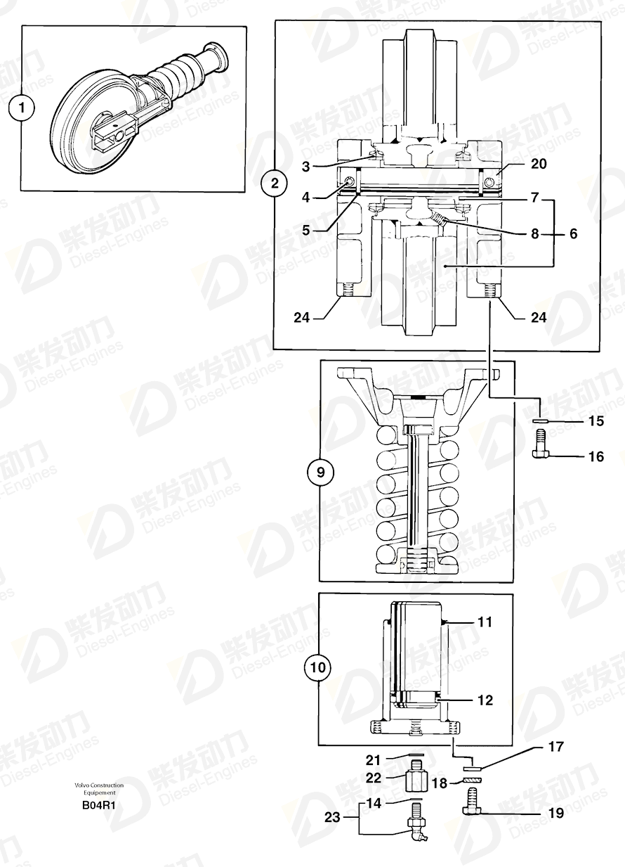 VOLVO Idler 5231002 Drawing