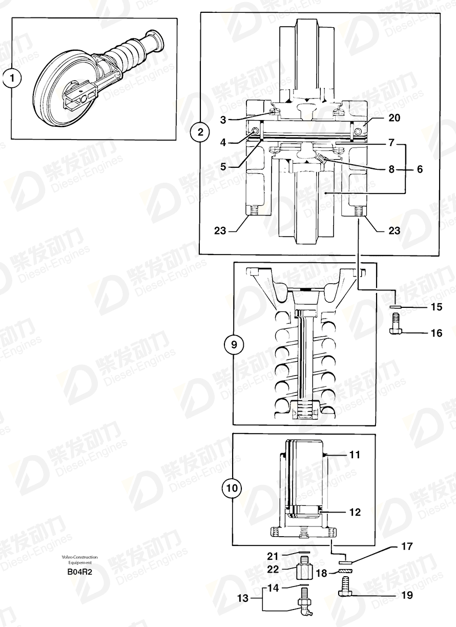 VOLVO Filler valve 11808872 Drawing