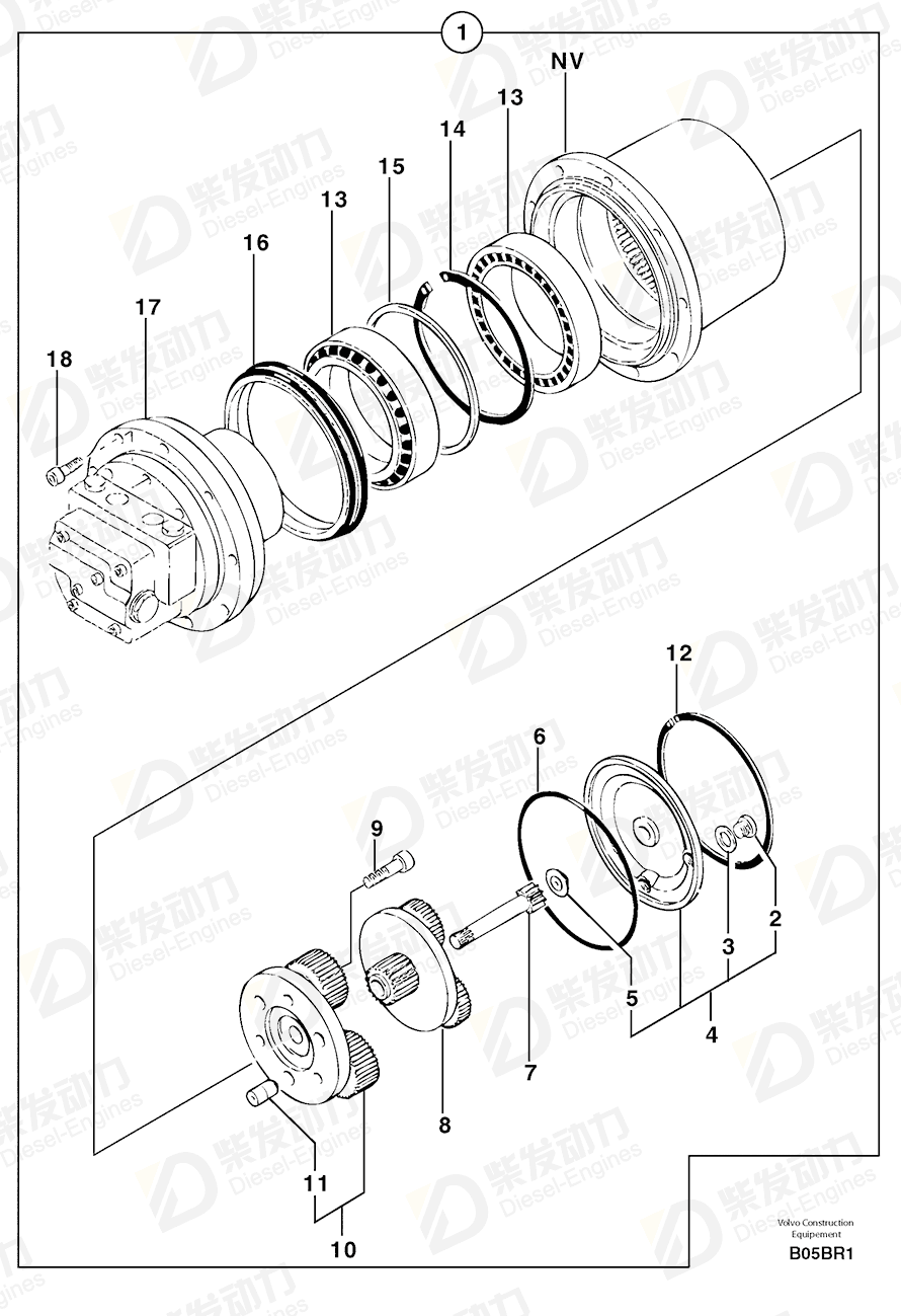 VOLVO Washer 7416739 Drawing