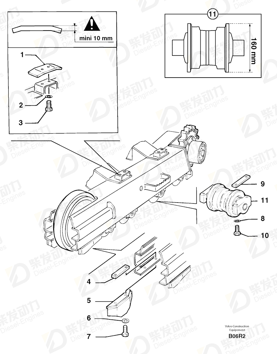 VOLVO Roller 5231016 Drawing