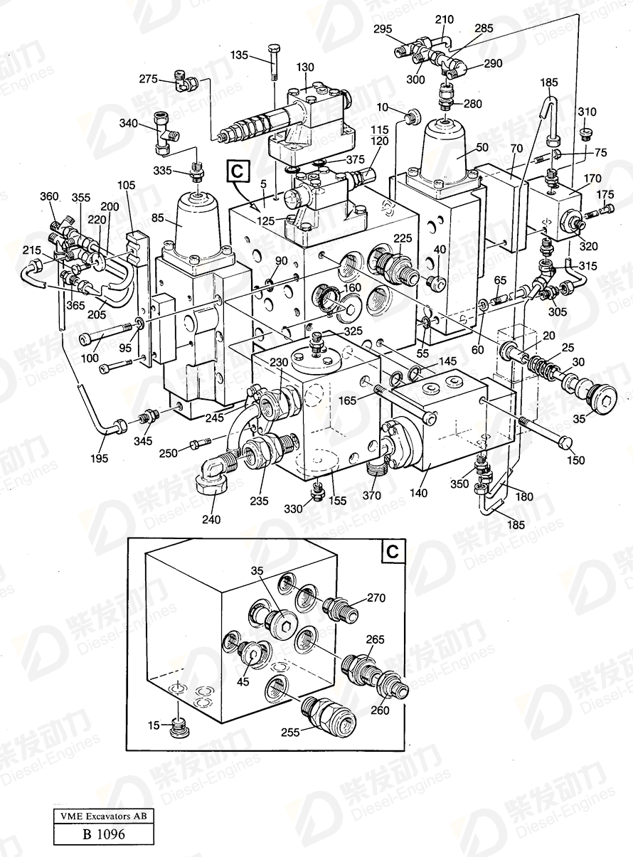 VOLVO Hexagon screw 13970981 Drawing