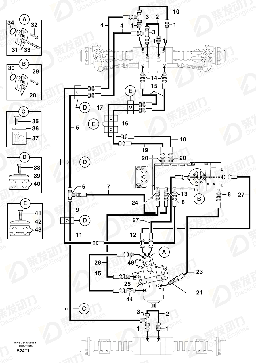 VOLVO Clamp 4690146 Drawing