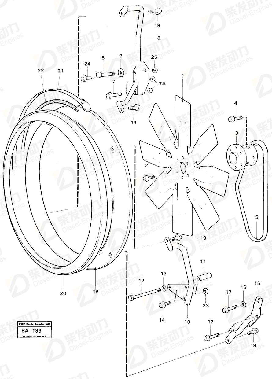 VOLVO Fan 11033230 Drawing