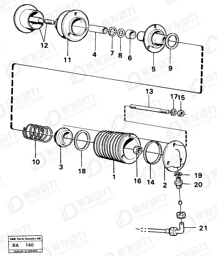 VOLVO Cylinder head 467275 Drawing
