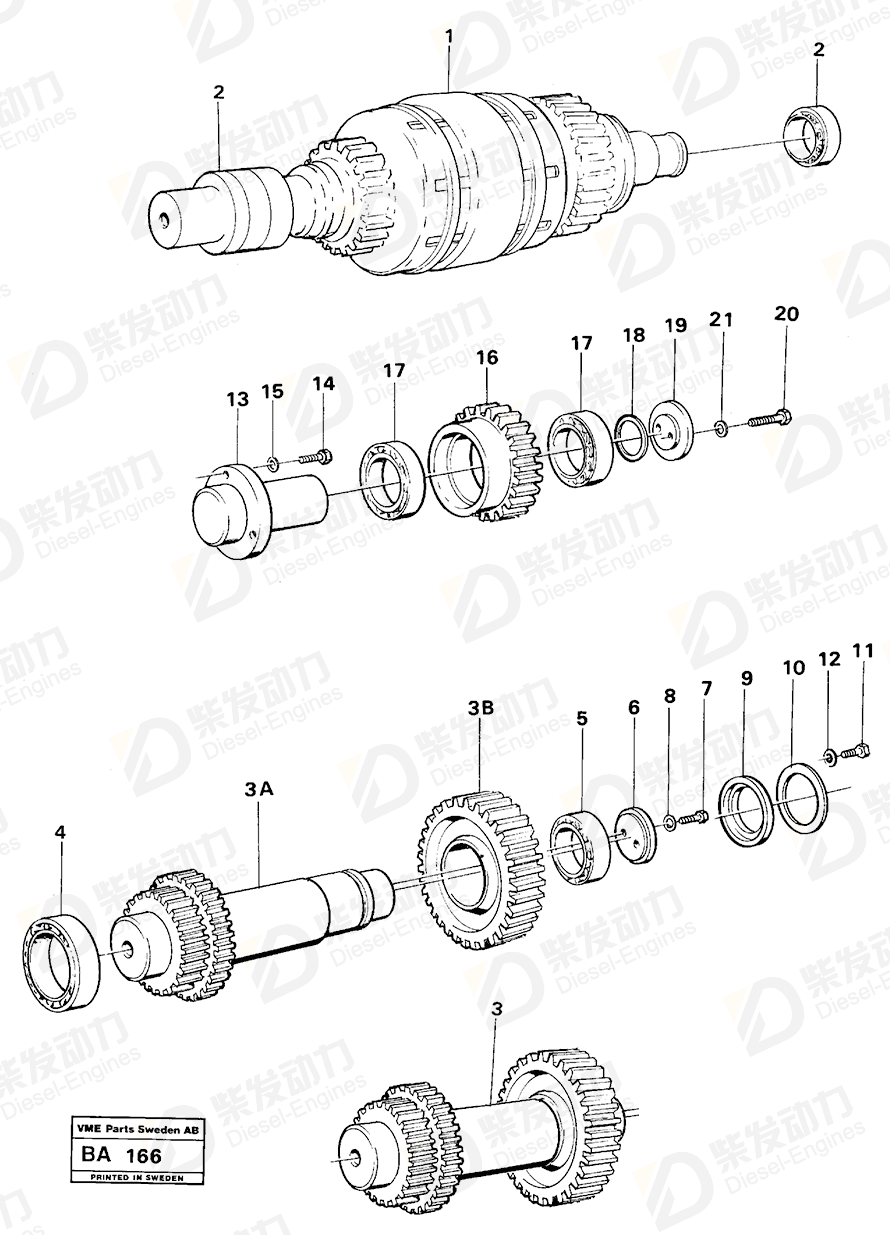 VOLVO Spacer ring 4871764 Drawing