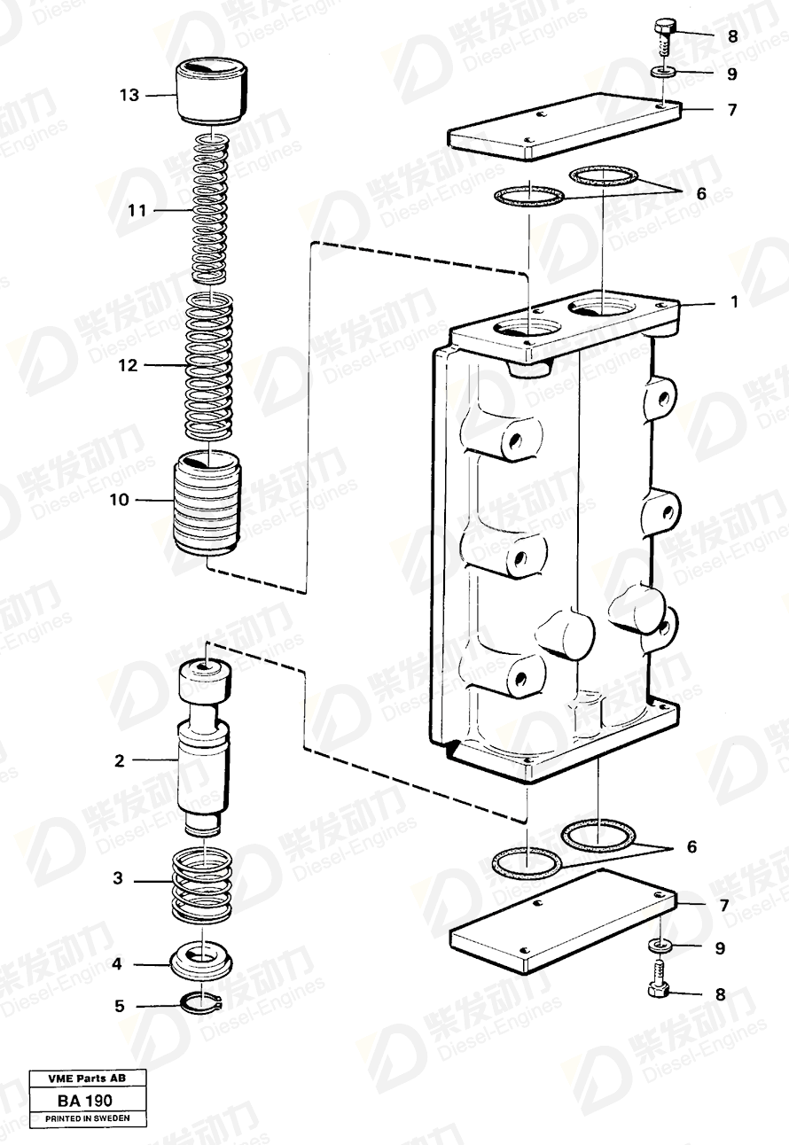 VOLVO Valve 4720785 Drawing