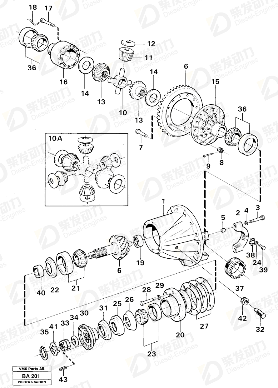 VOLVO Final drive 1523563 Drawing VOLVO Final drive 1523563 Drawing