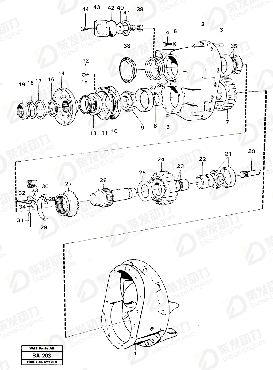 VOLVO Washer 1522803 Drawing