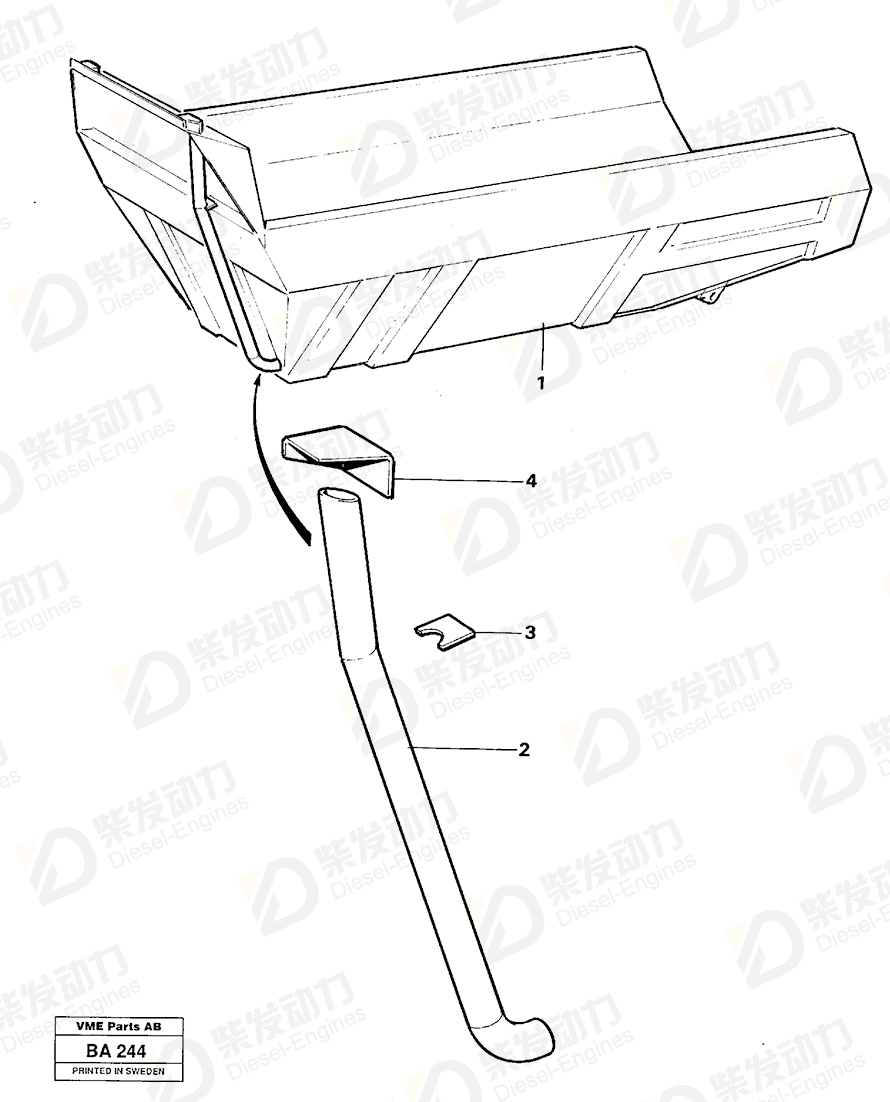 VOLVO Bracket 11053762 Drawing