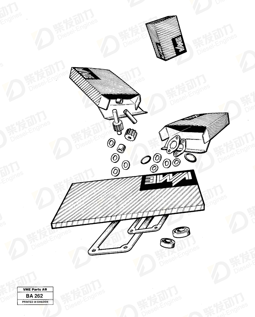 VOLVO Overhaul kit 11990677 Drawing