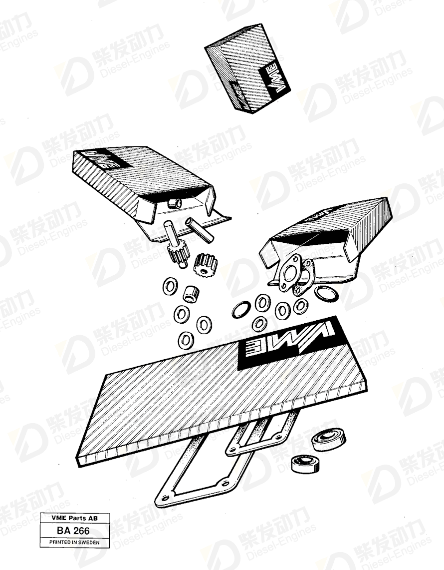 VOLVO Piston ring 6640065 Drawing VOLVO Piston ring 6640065 Drawing