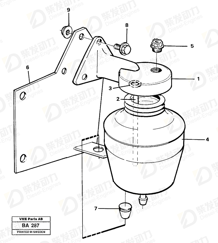 VOLVO Gasket 363463 Drawing