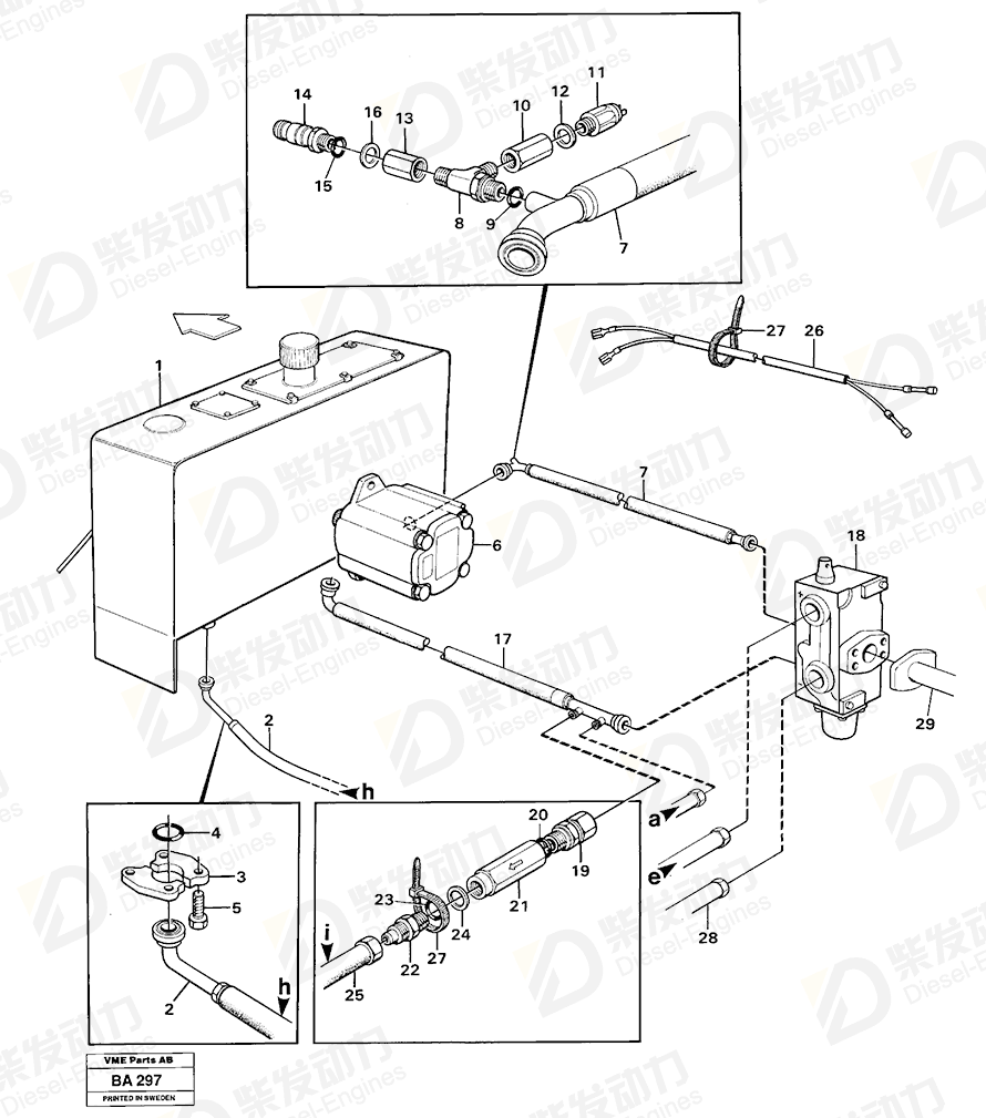 VOLVO Cable harness 11061188 Drawing