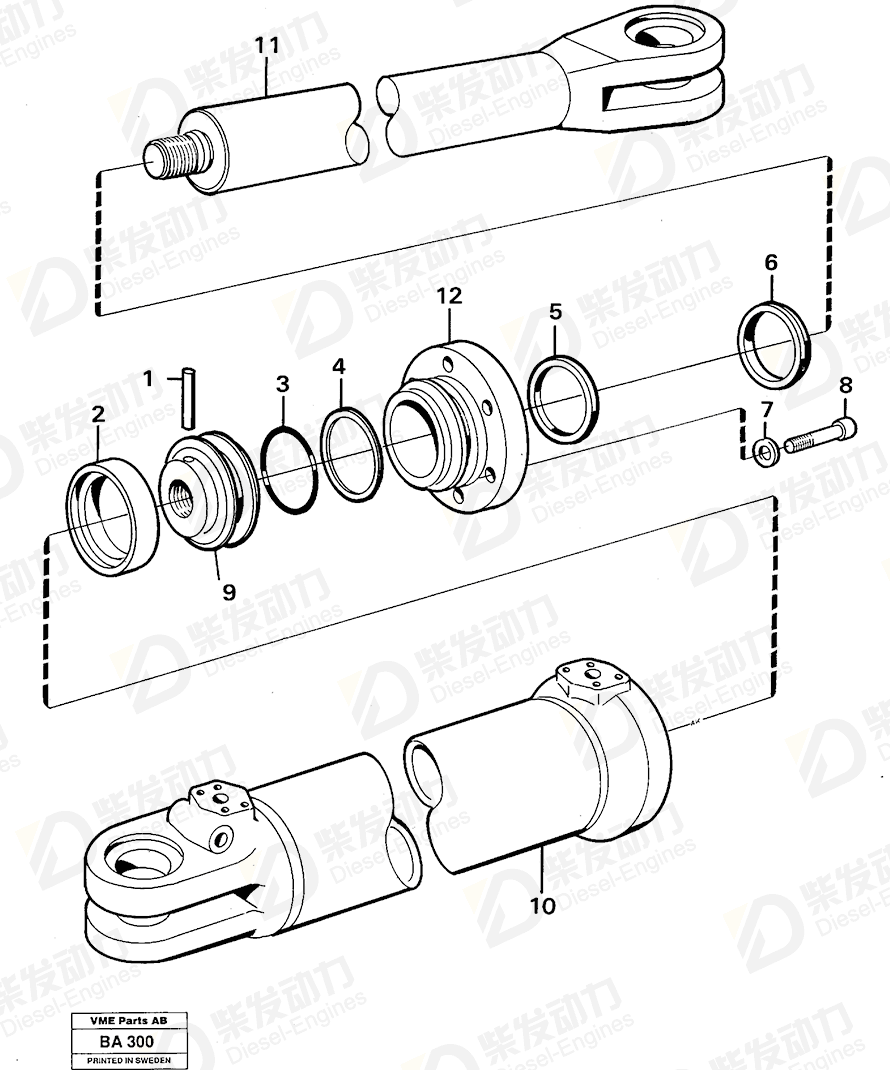 VOLVO Gasket kit 6630443 Drawing