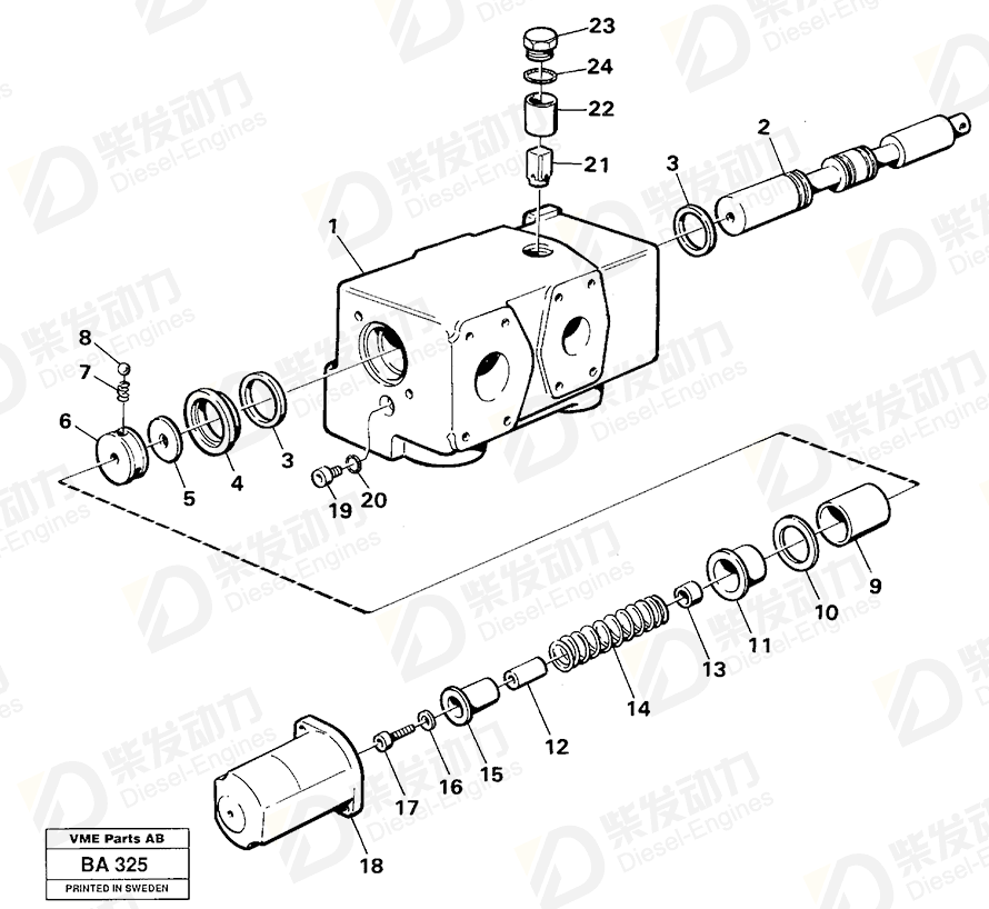 VOLVO Cover 6643234 Drawing